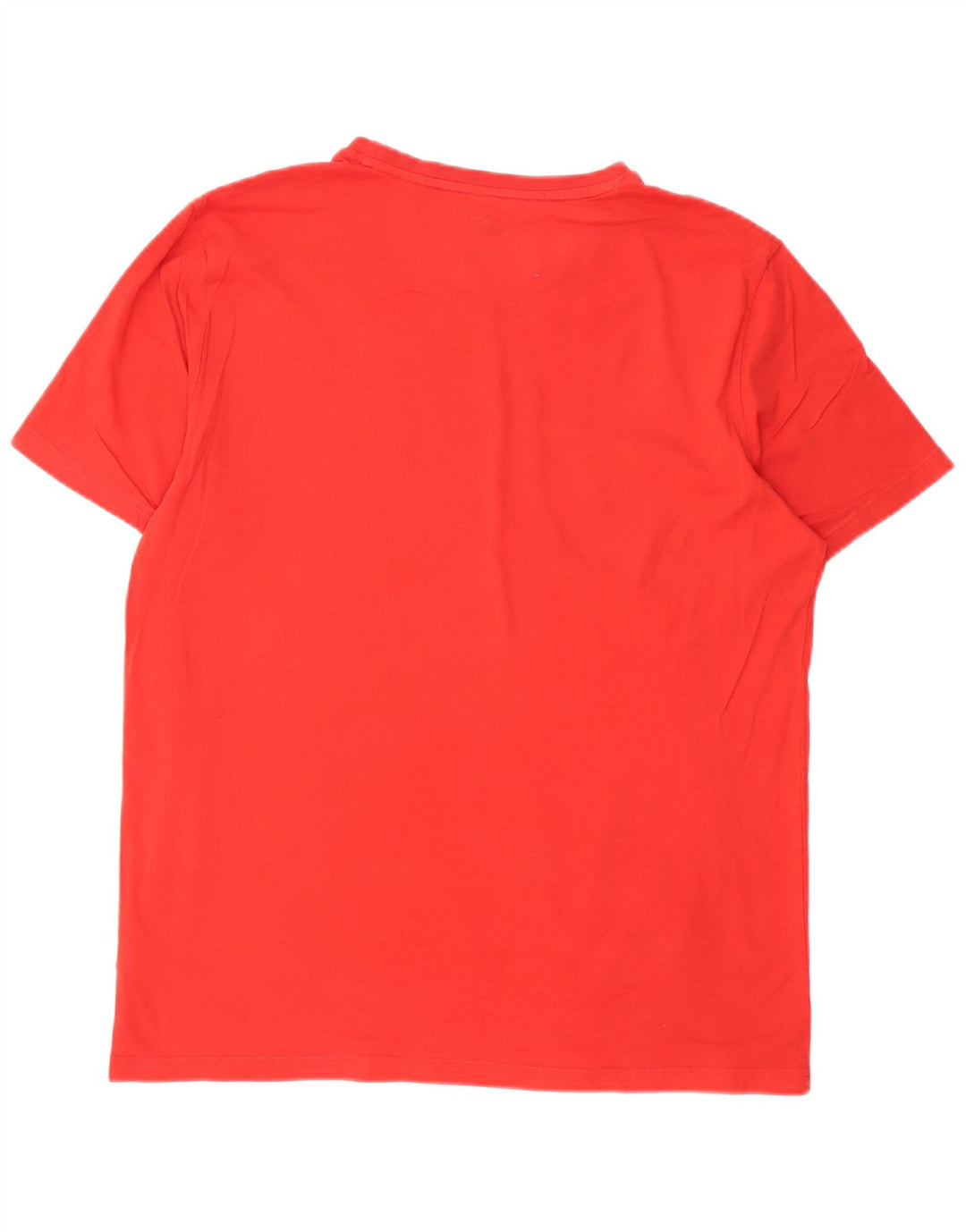 Puma Homme Graphic T-Shirt Top Large Rouge Coton