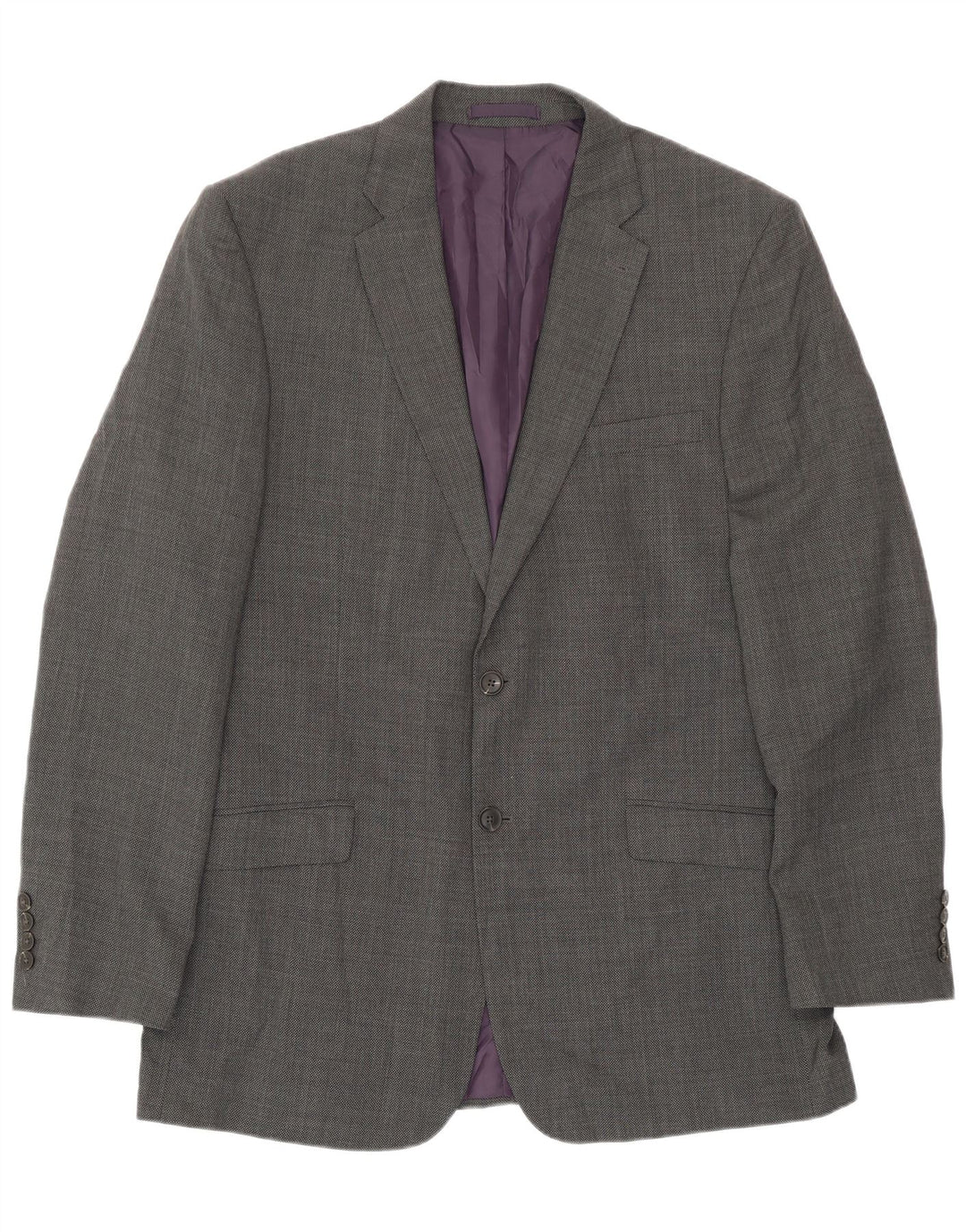 Marks & Spencer Veste blazer coupe régulière à 2 boutons pour homme UK 42 Large Gris