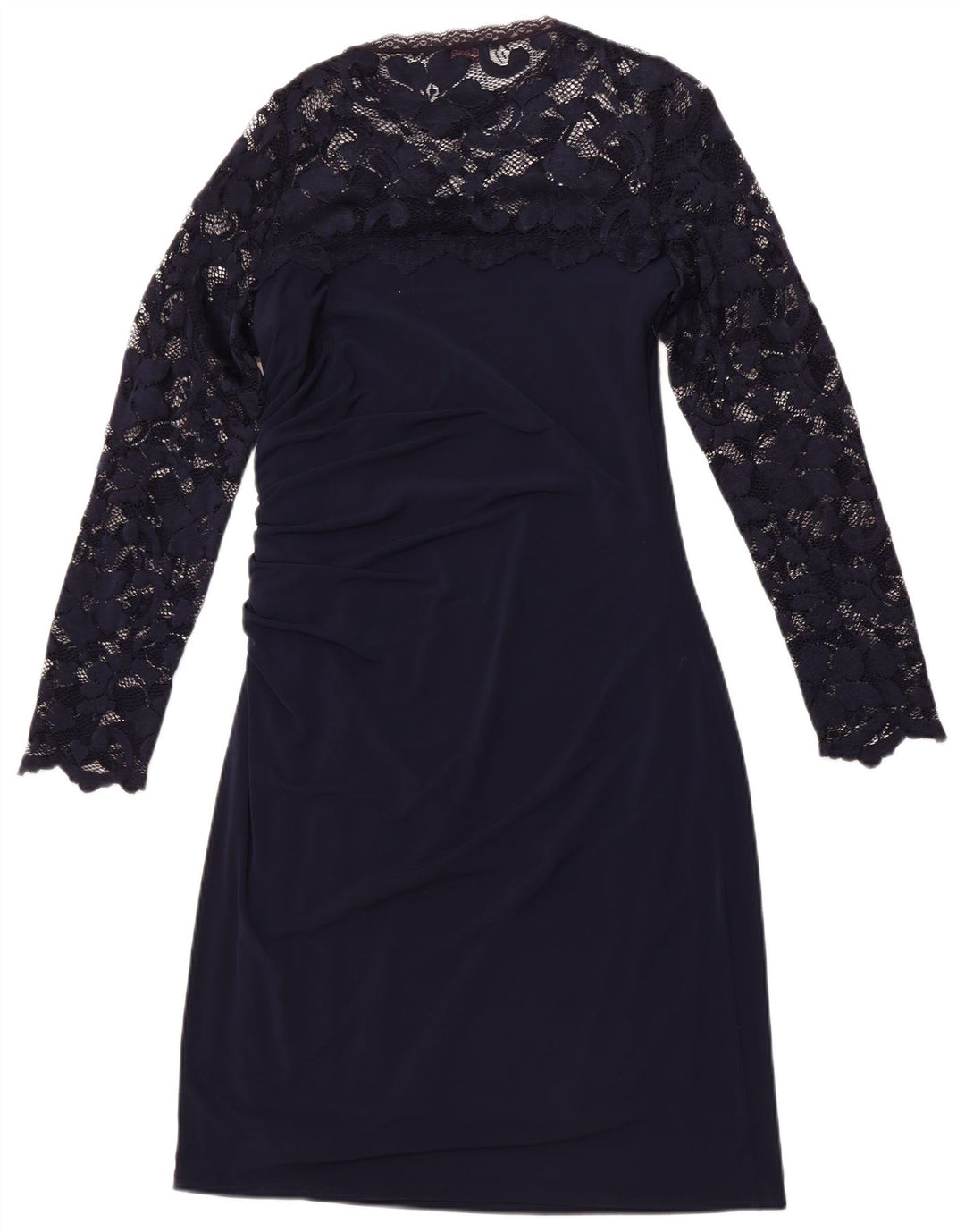 PHASE EIGHT Robe longue à manches longues pour femme UK 12 Bleu marine moyen floral