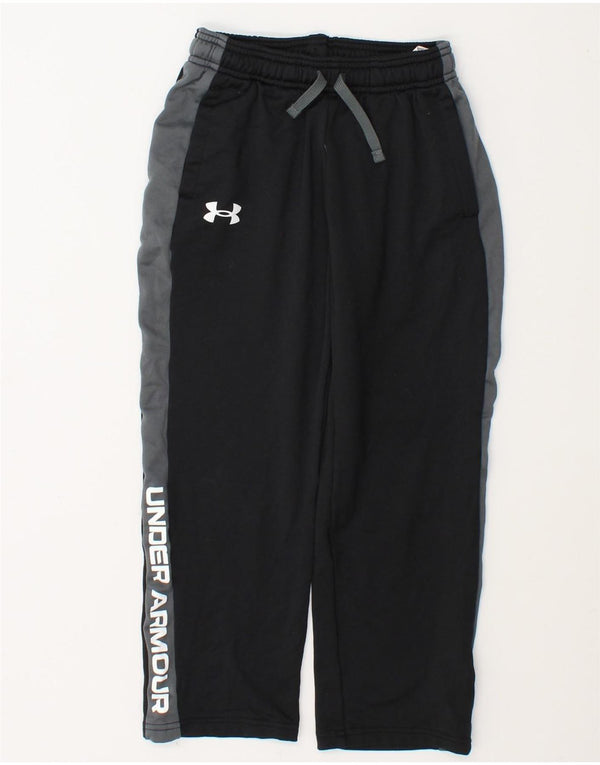 Under Armour Pantalon de survêtement pour garçon 7-8 ans Small Noir Colourblock