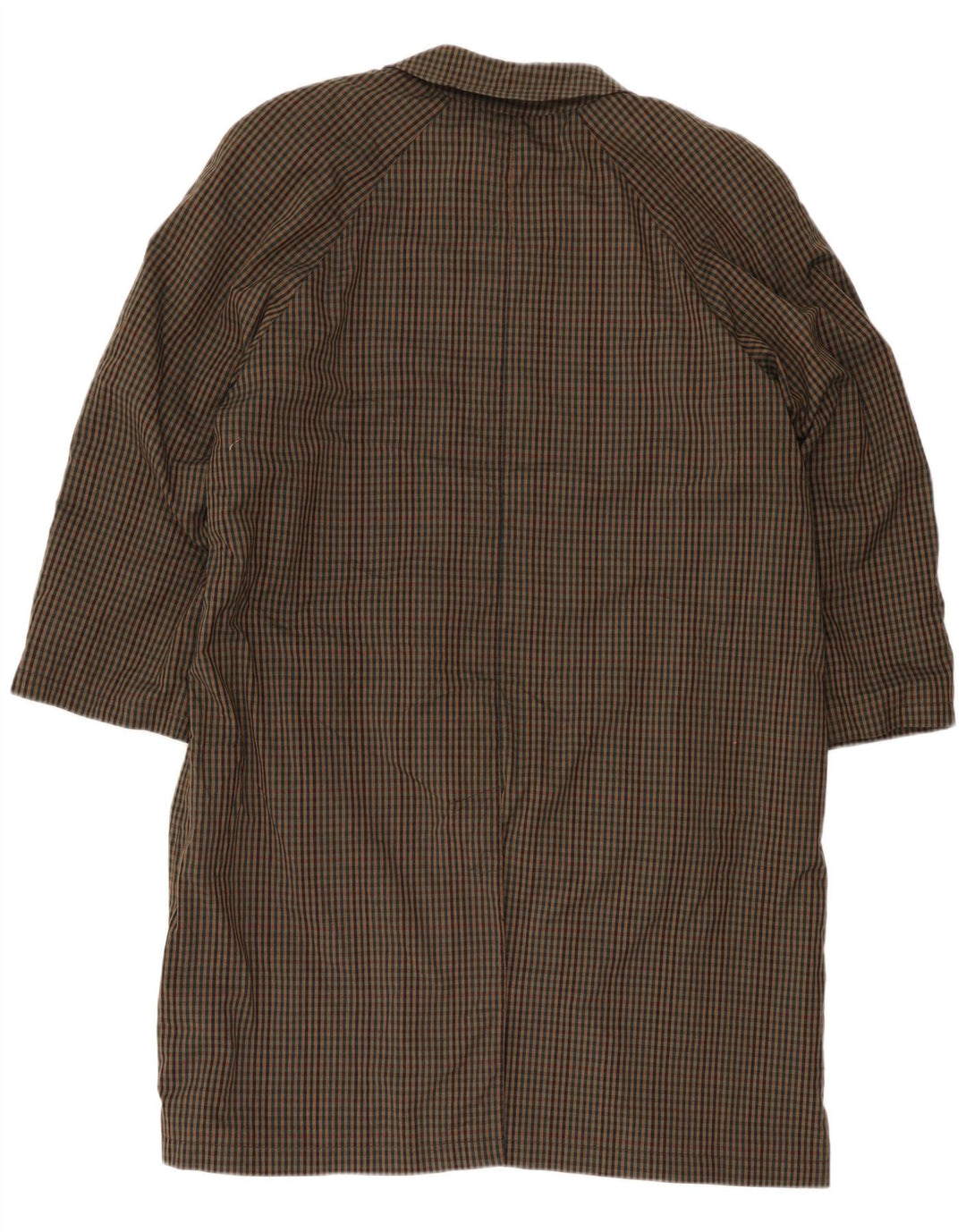 pardessus femme vintage UK 18 XL Brown Gingham