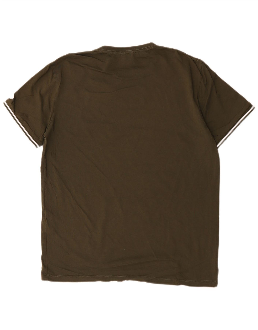 Reiss T-Shirt Top Kaki Moyen Coton Homme