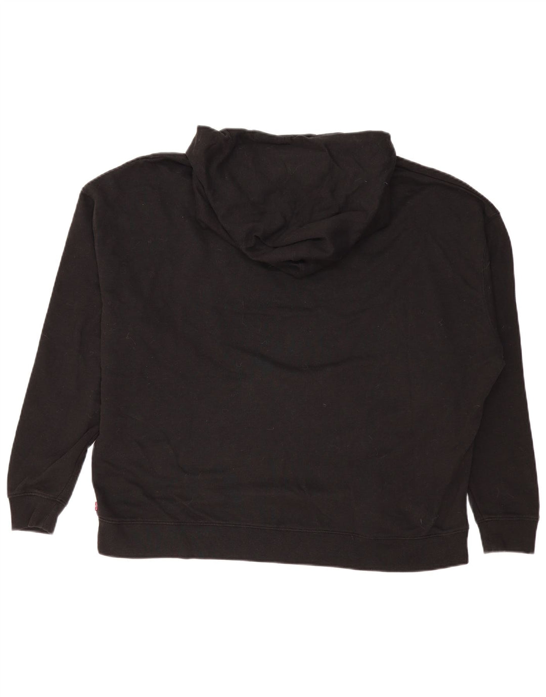LEVI'S Pull à capuche graphique surdimensionné pour femme UK 18 XL Noir Coton
