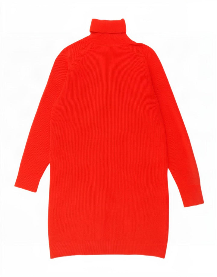 Massimo Dutti Robe pull pour femme UK 44 Laine rouge moyen