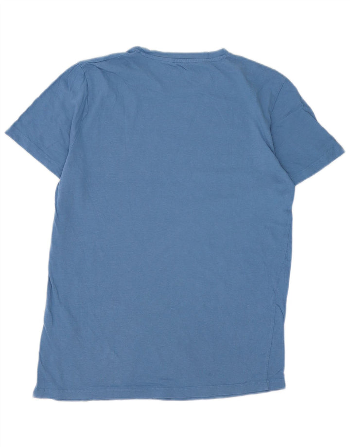 Jack & Jones T-Shirt Graphique Homme Bleu Moyen Coton