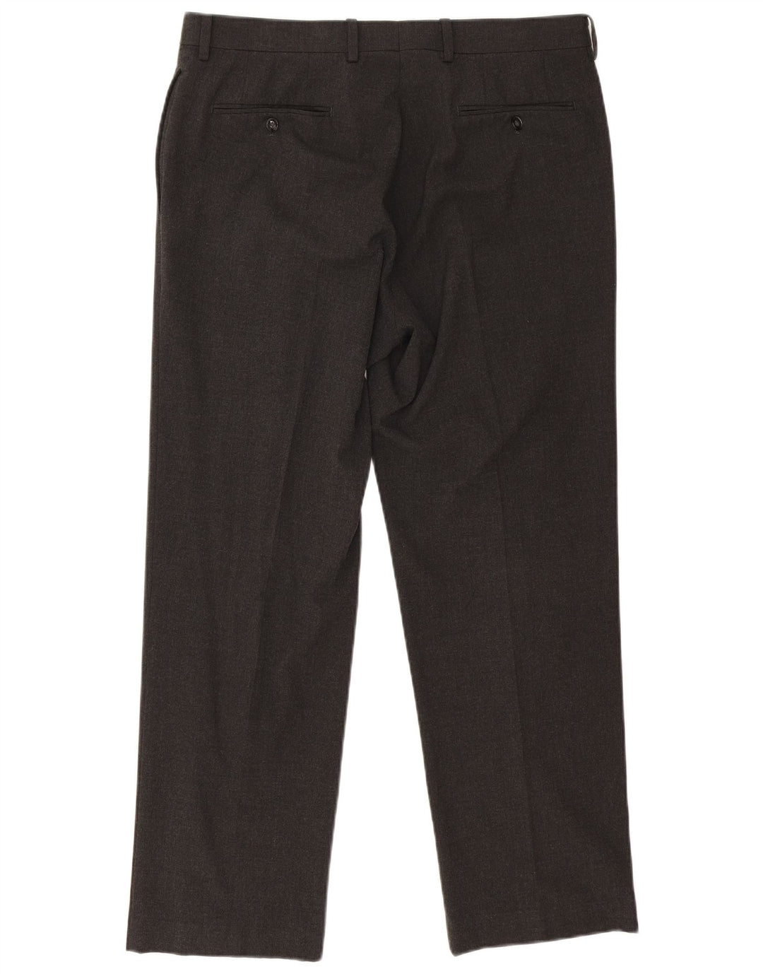 Calvin Klein Pantalon de costume droit pour homme W34 L29 Gris Polyester