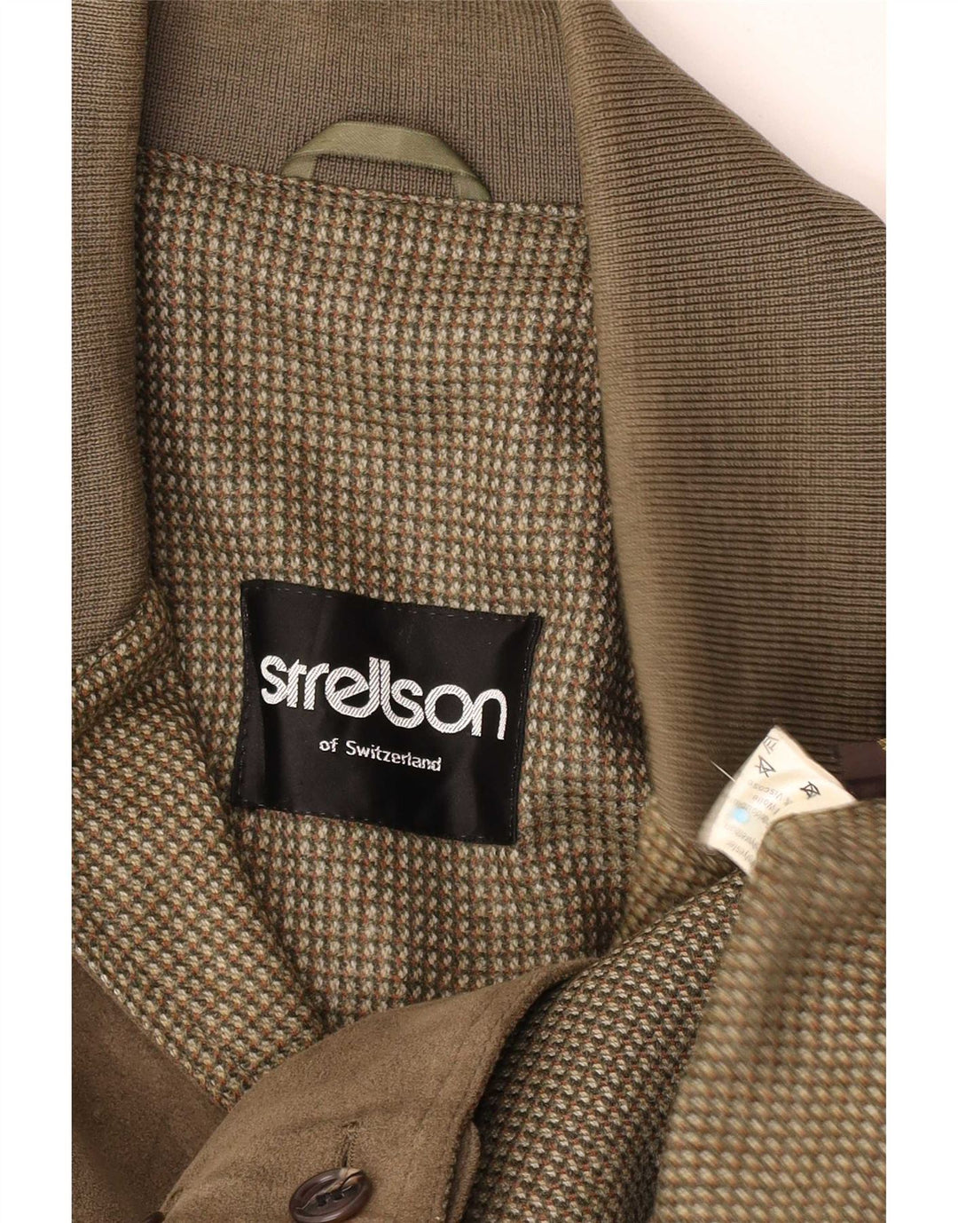 Strellson Veste Bomber Homme UK 38 Medium Kaki Polyester