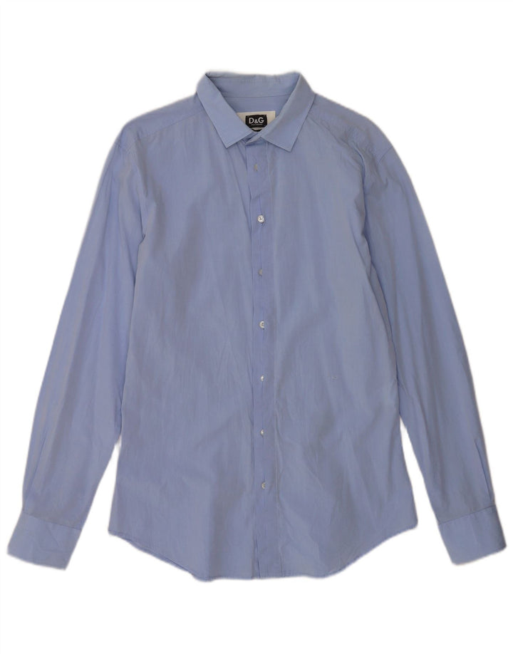 Dolce & Gabbana Chemise Slim Fit IT 50 Coton Bleu Moyen Homme