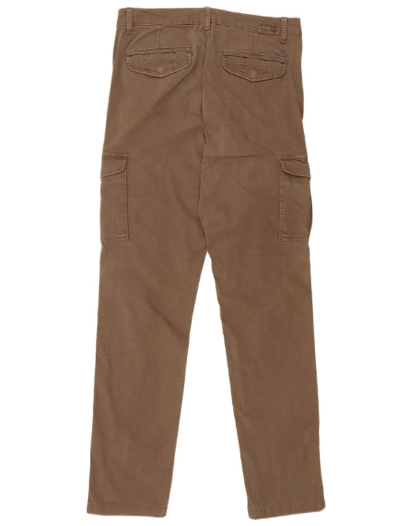 Napapijri Pantalon Cargo Slim Homme W32 L34 Marron Coton