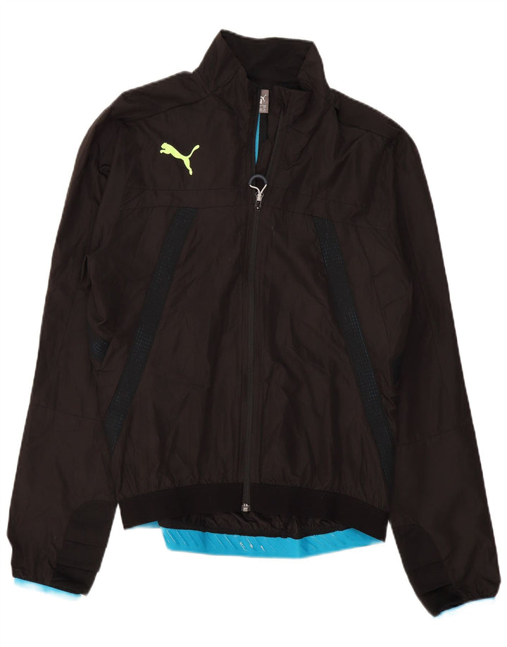 PUMA Veste de Survêtement Homme Noir Moyen Polyester Colorblock