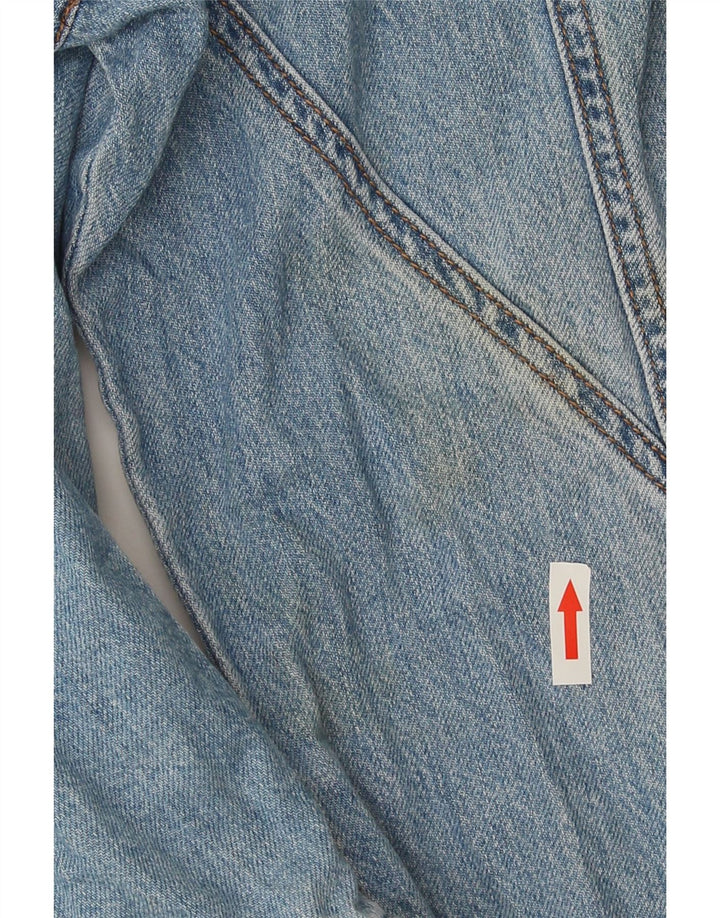 Zara Veste en jean pour homme UK 40 Large Bleu Coton