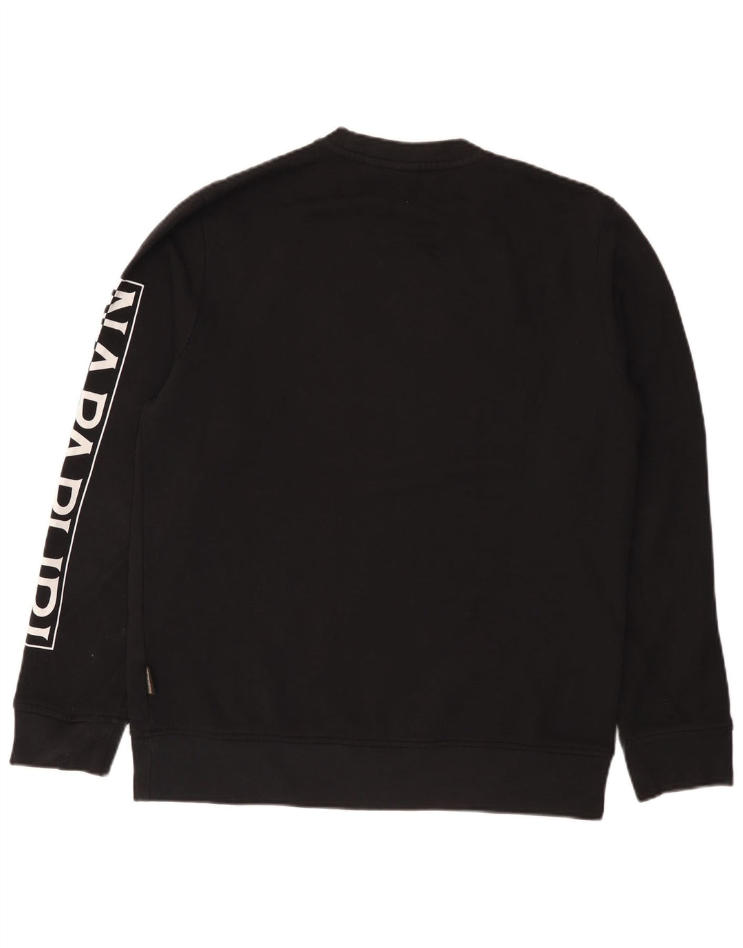 Napapijri Sweat-shirt graphique pour homme en coton noir moyen