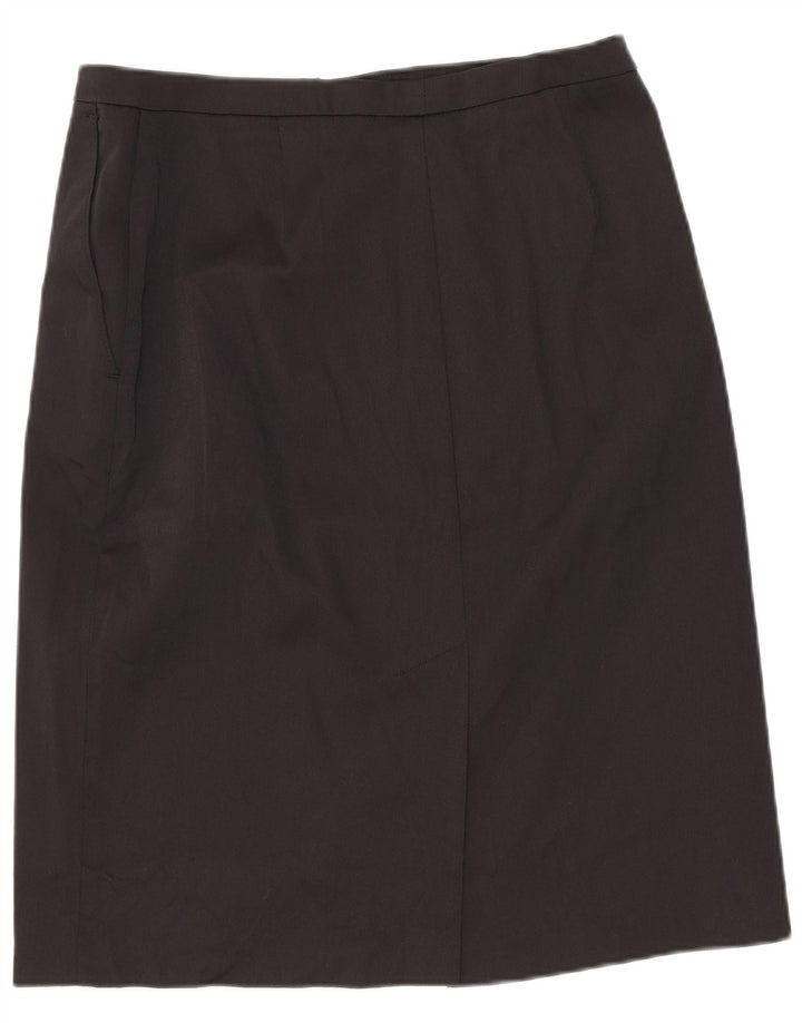 Stefanel Jupe crayon Femme IT 42 Medium W28 Noir Polyamide