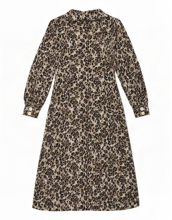 Marks & Spencer Robe chemise pour femme UK 12 Marron moyen imprimé animal