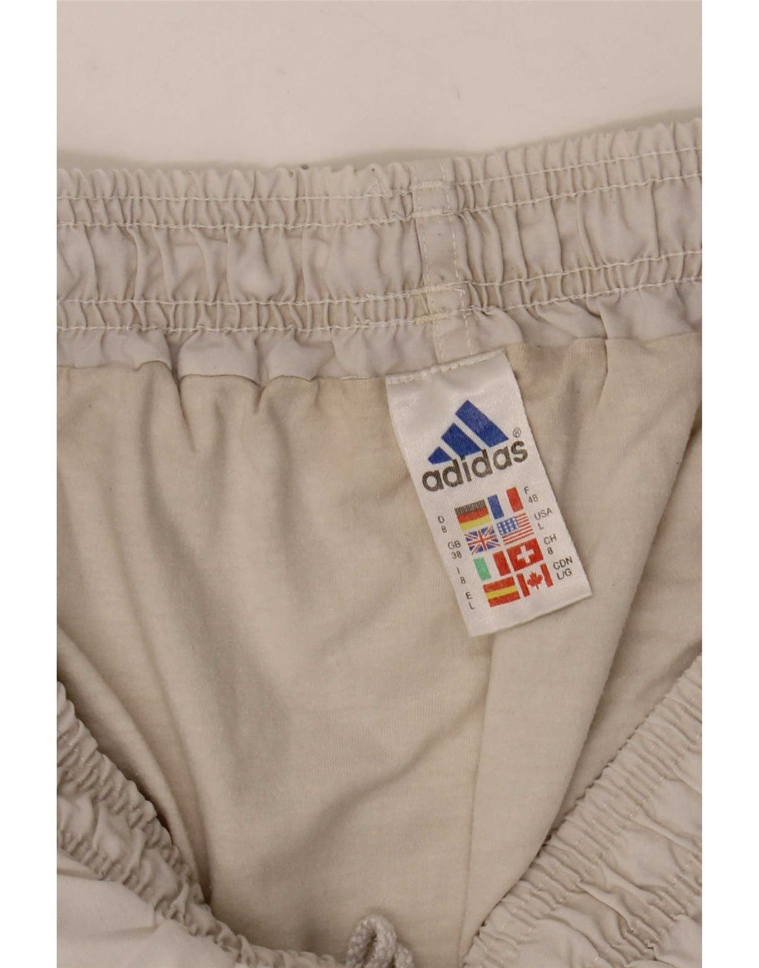 Adidas Short de sport pour homme XL Blanc Polyester