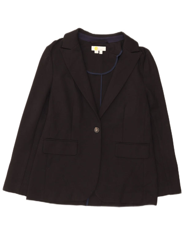 Boden Femme Veste Blazer 1 Bouton UK 42 Viscose Noir Moyen