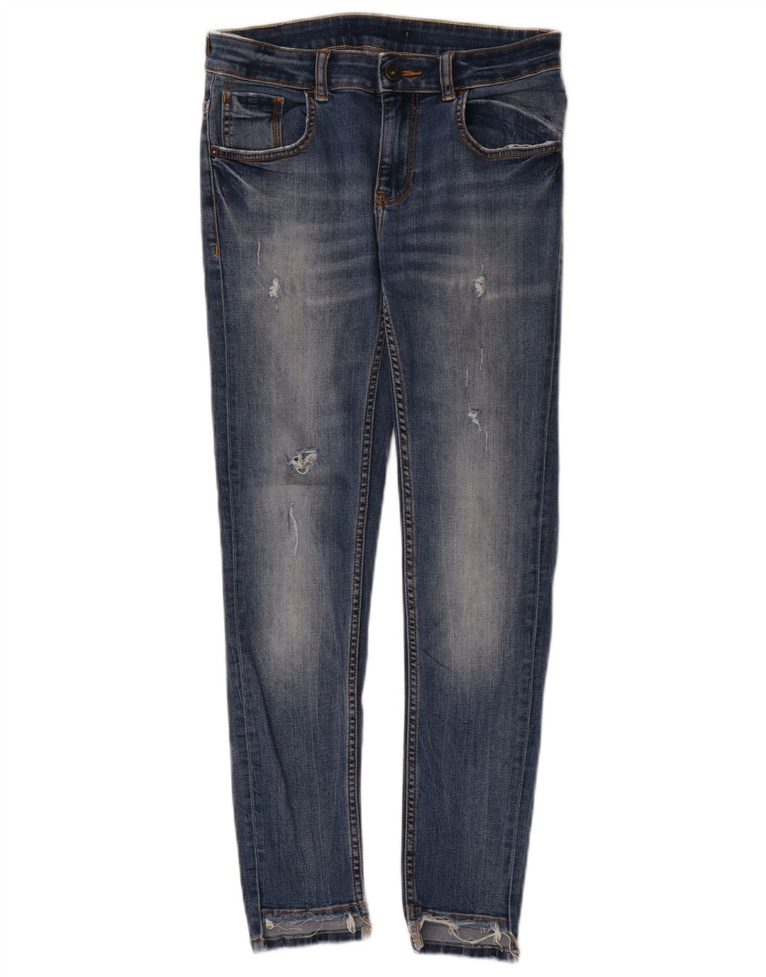 Zara Femme Jean skinny effet vieilli W28 L27 Bleu