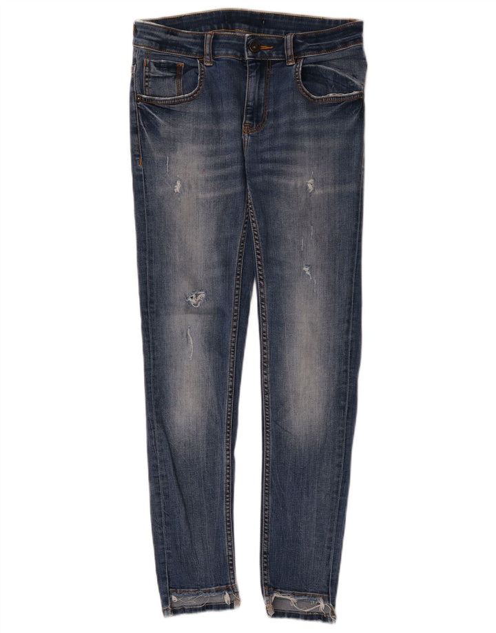 Zara Femme Jean skinny effet vieilli W28 L27 Bleu