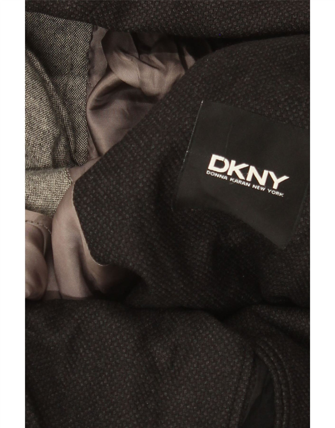 Dkny Veste blazer à 2 boutons pour homme UK 38 en laine noire moyenne