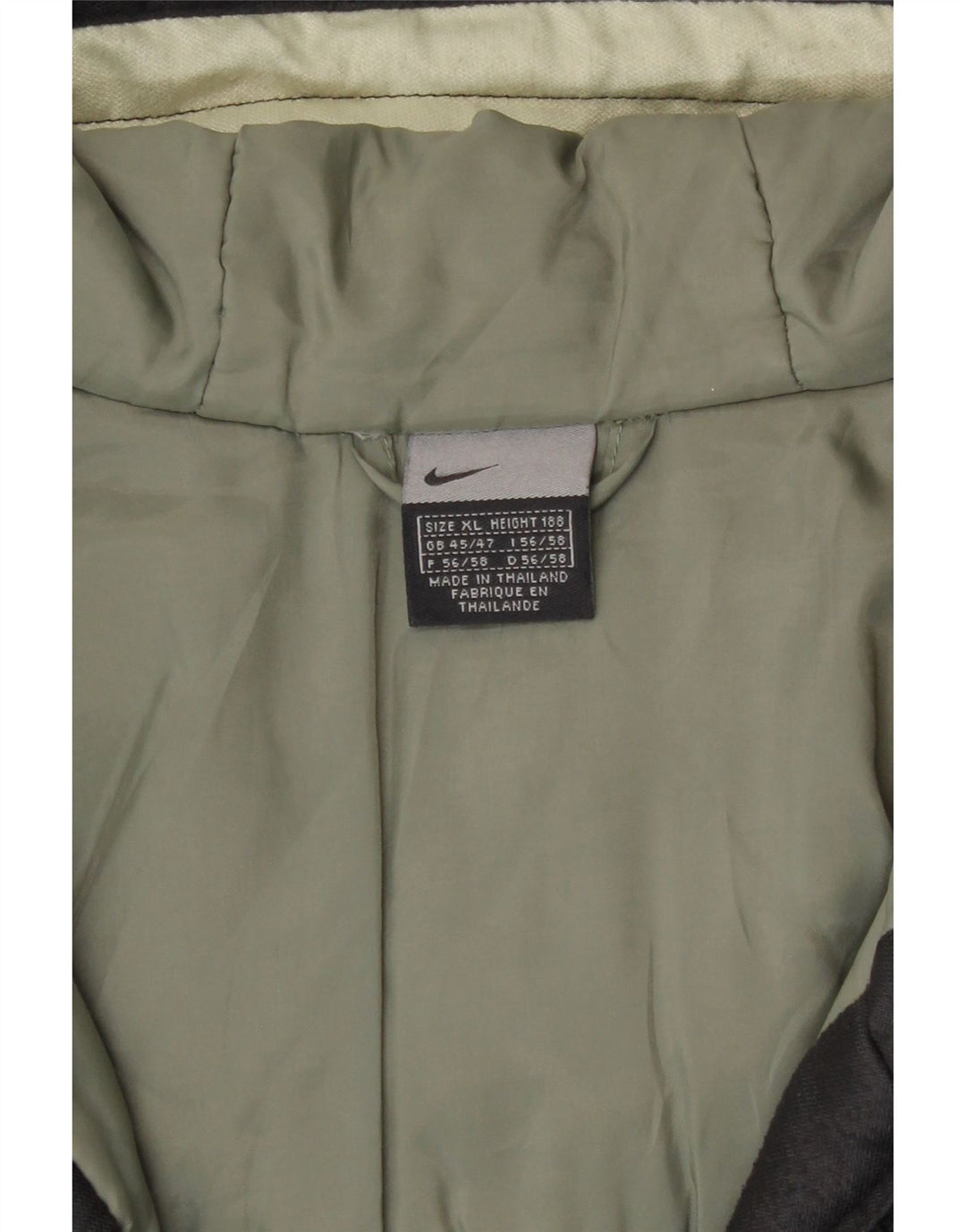 Nike Manteau coupe-vent à capuche pour homme UK 45/47 XL Noir Polyester