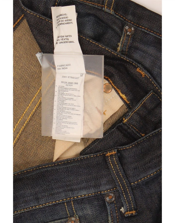 G-Star Jean Droit 3301 Homme W34 L34 Bleu