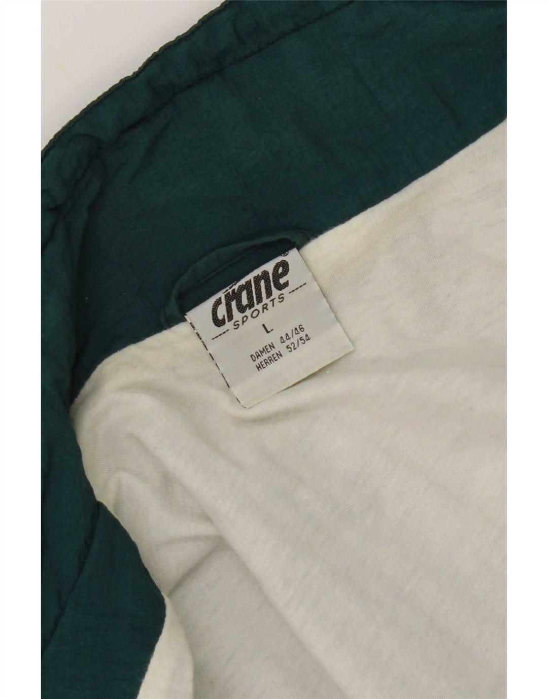 Crane Veste de pluie graphique pour homme UK 40 Large Vert Colorblock Nylon
