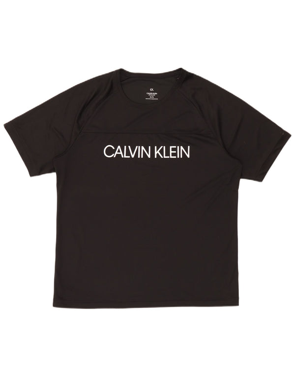 Calvin Klein Homme Performance Graphic T-Shirt Top XL Noir Polyester