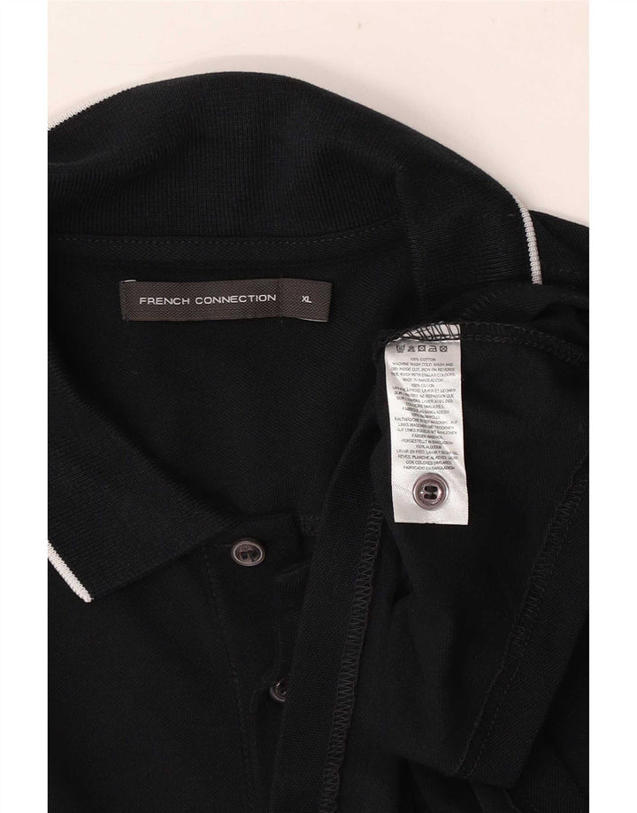 French Connection Polo Homme XL Bleu Marine Coton