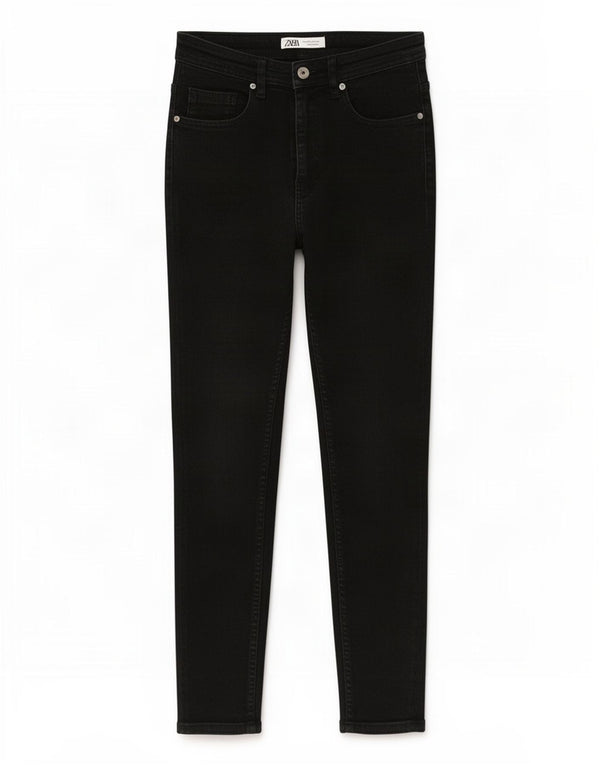 Zara Jean skinny court pour homme EU 40 Medium W31 L24 Noir