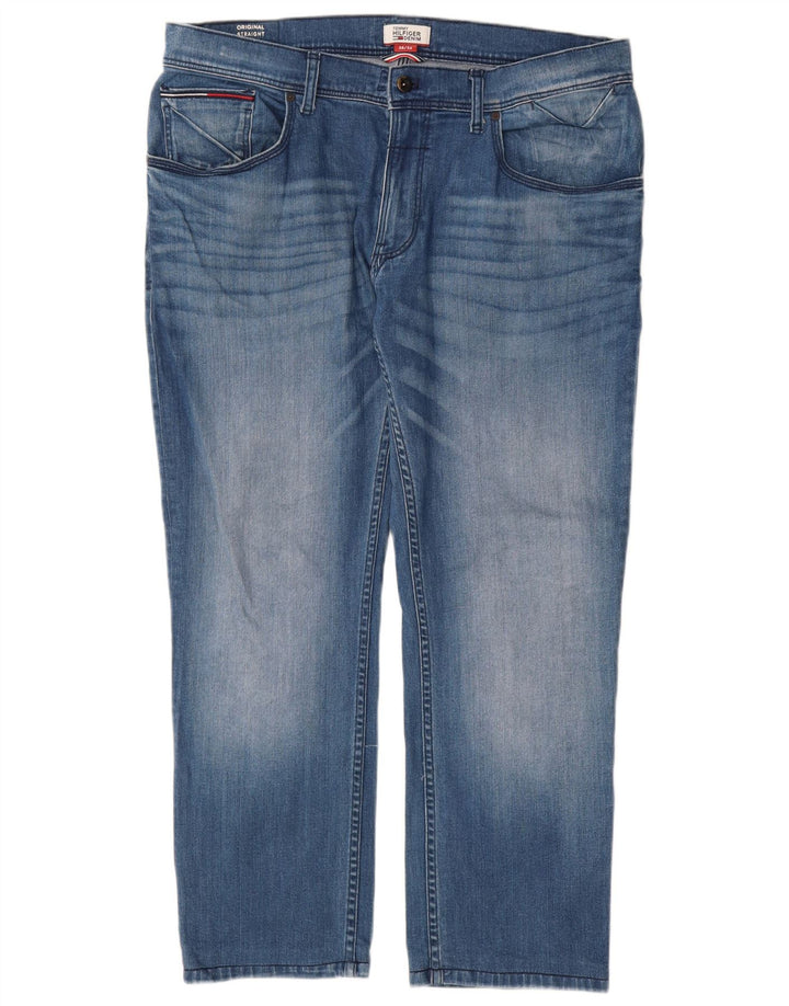 TOMMY HILFIGER Mens Straight Jeans W38 L29 Blue Cotton