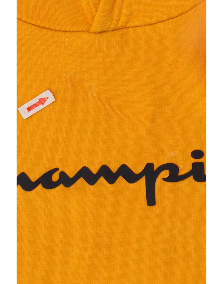 Champion Pull à Capuche Graphique Homme Jaune Moyen Coton
