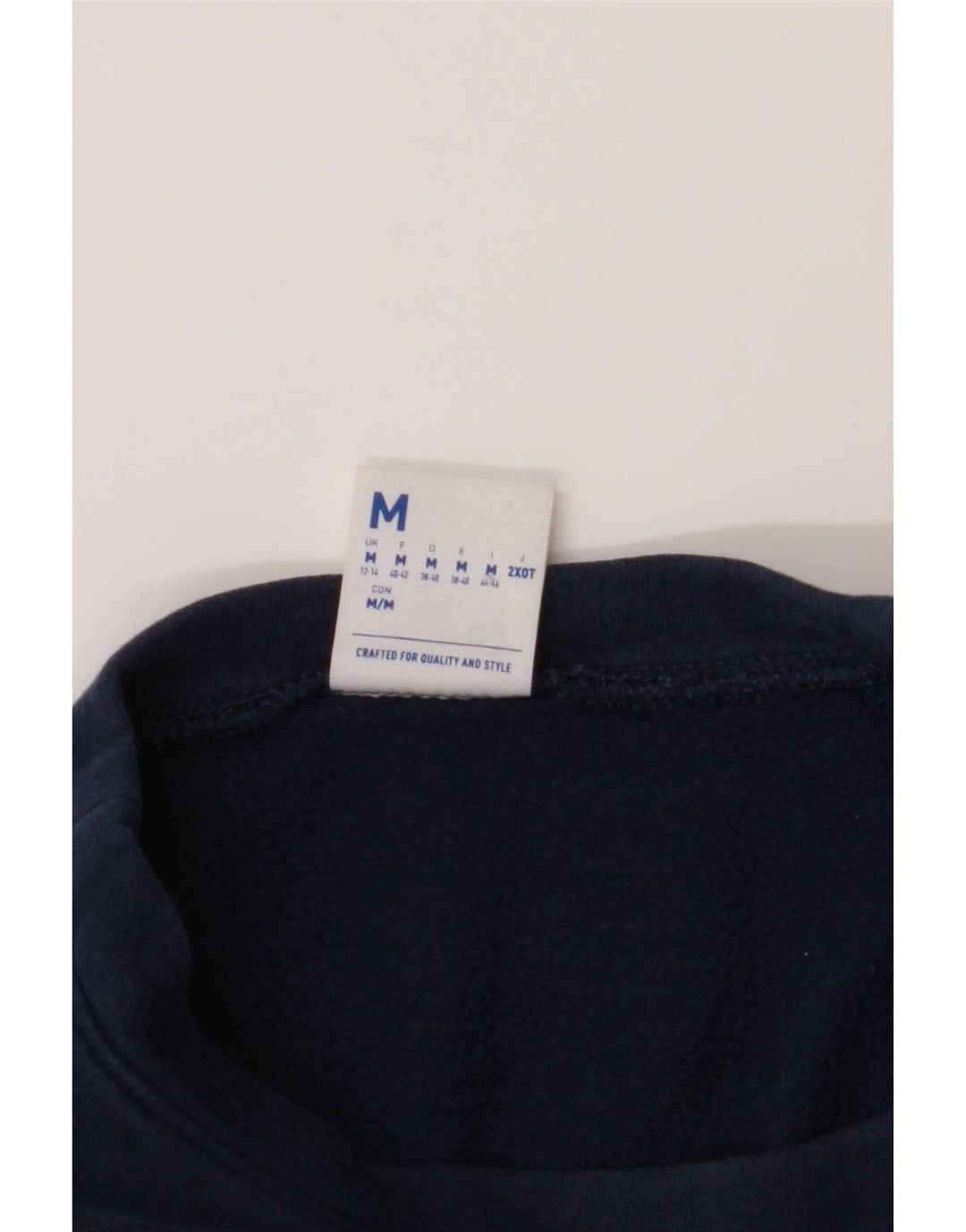 Reebok Sweat-shirt surdimensionné graphique pour femme UK 12/14 Bleu marine moyen