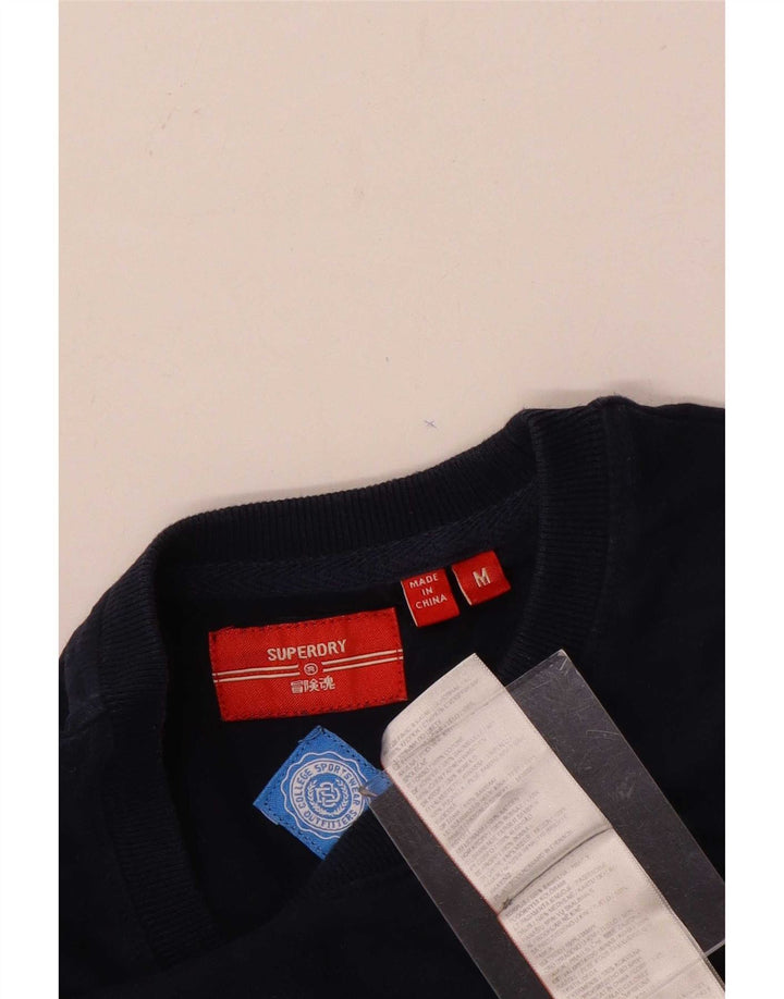 Superdry T-Shirt Homme Bleu Marine Moyen Coton
