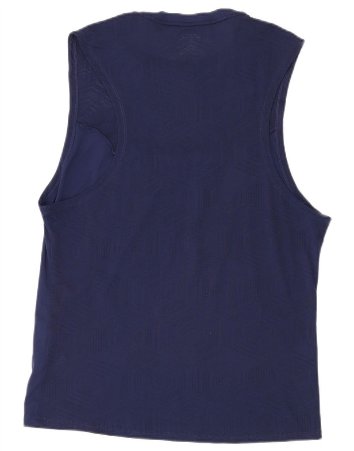 Asics Débardeur Femme UK 16 Large Bleu Marine Polyester