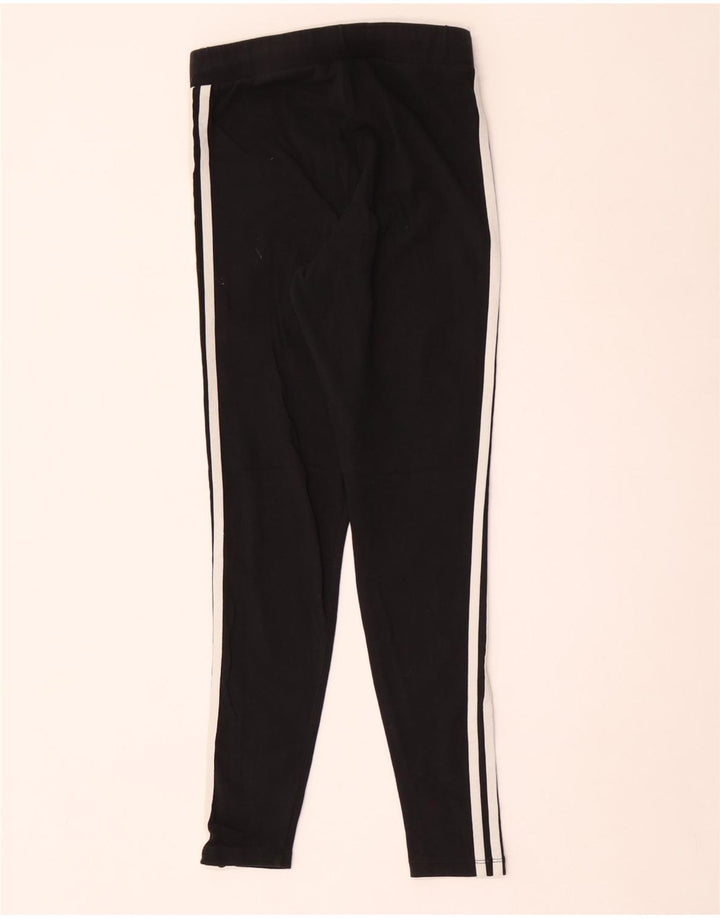 Adidas Leggings Femme UK 12 Coton Noir Moyen