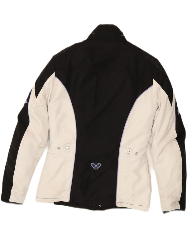 Ixon Womens Nirvana Graphic Racer Jacket UK 10 Small Noir Colorblock