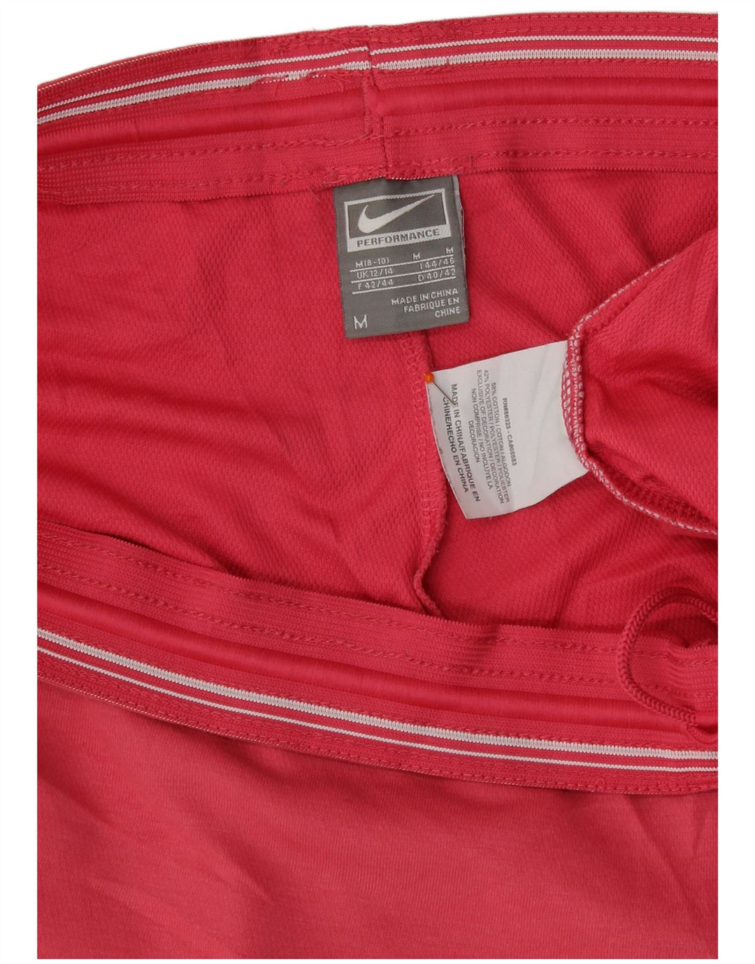 Nike Short de sport Performance pour femme UK 12/14 Rouge moyen en coton