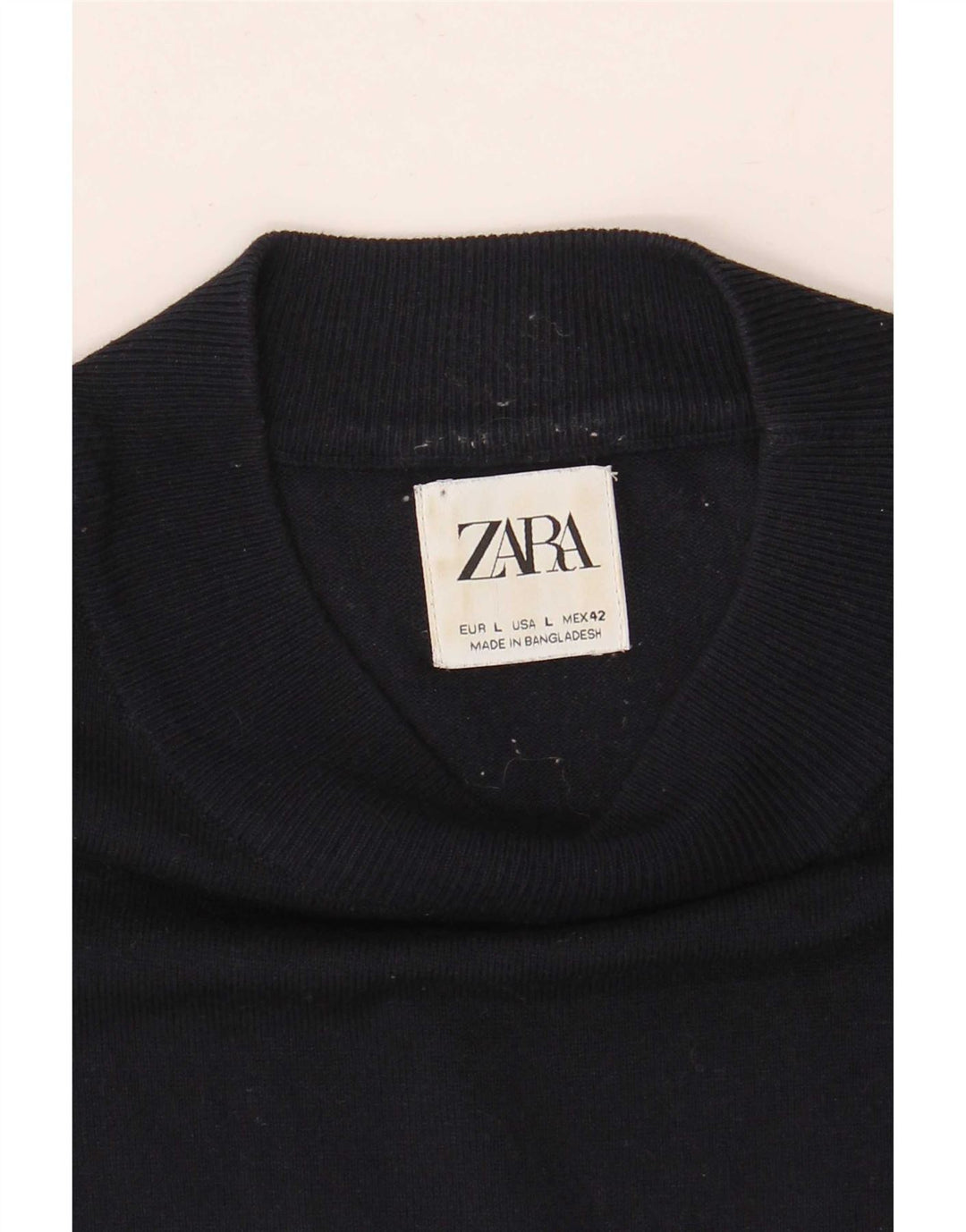 Zara T-Shirt Homme Haut Large Bleu Marine