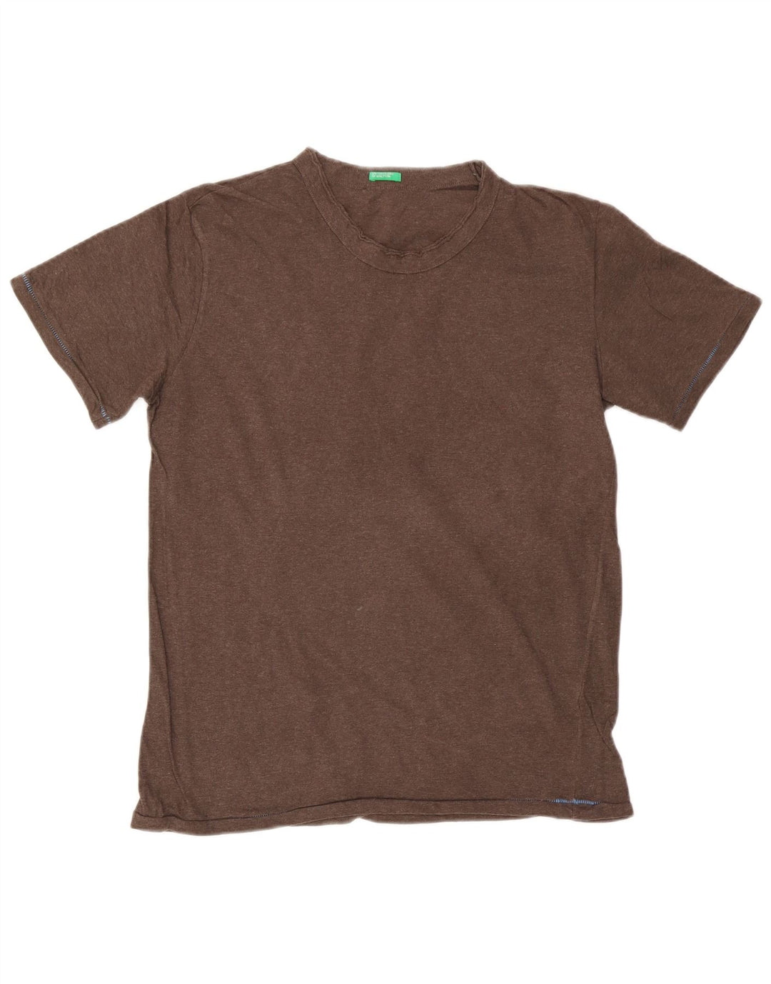 BENETTON T-Shirt Homme Marron Moyen