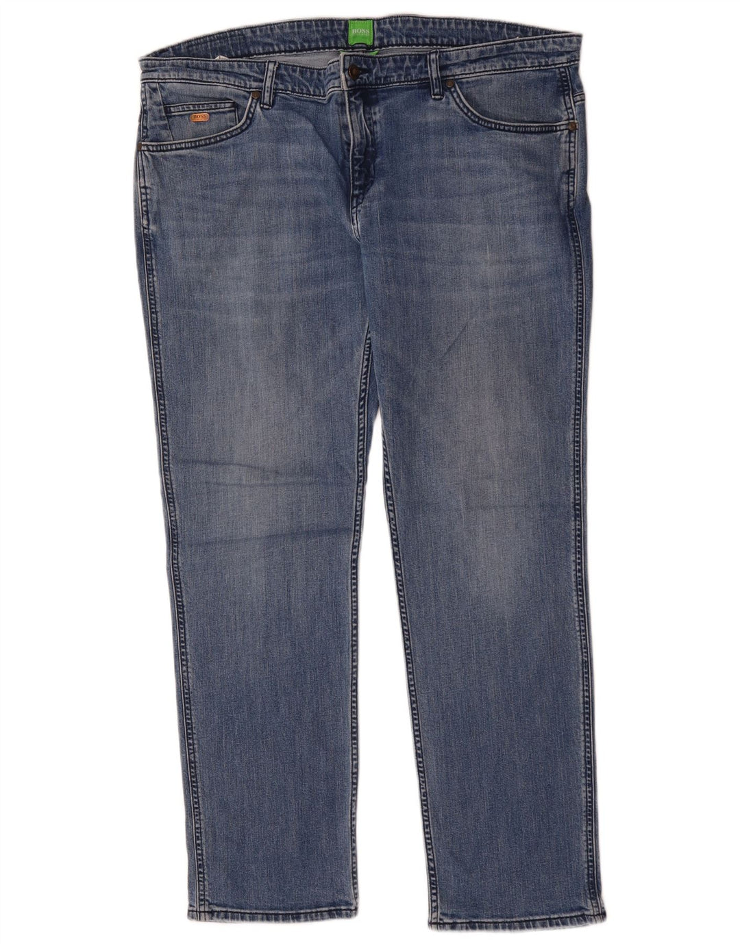 HUGO BOSS Jean droit W40 L32 Homme Bleu Coton
