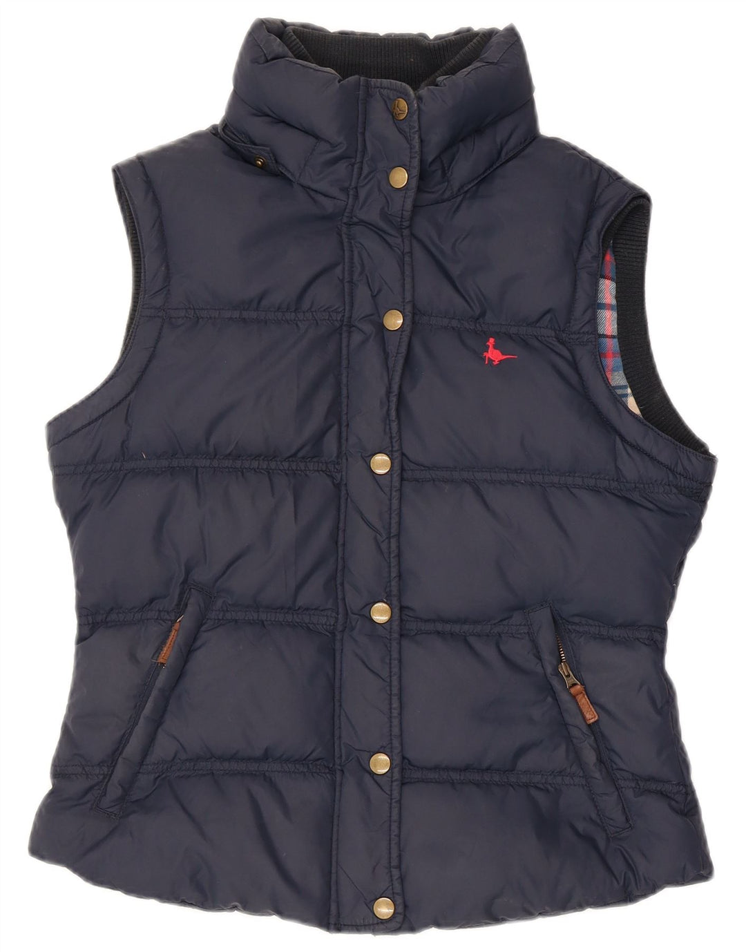 JACK WILLS Gilet rembourré pour femme UK 10 Small Bleu marine Nylon
