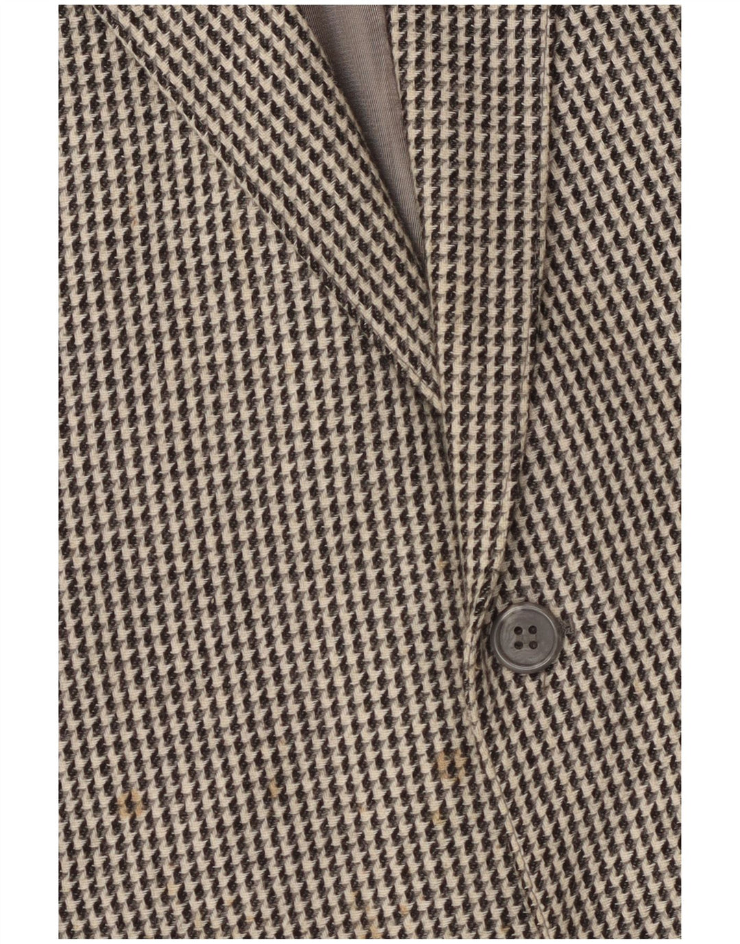 vintage Mens 2 Button Blazer Jacket UK 40 Grande laine gris pied-de-poule