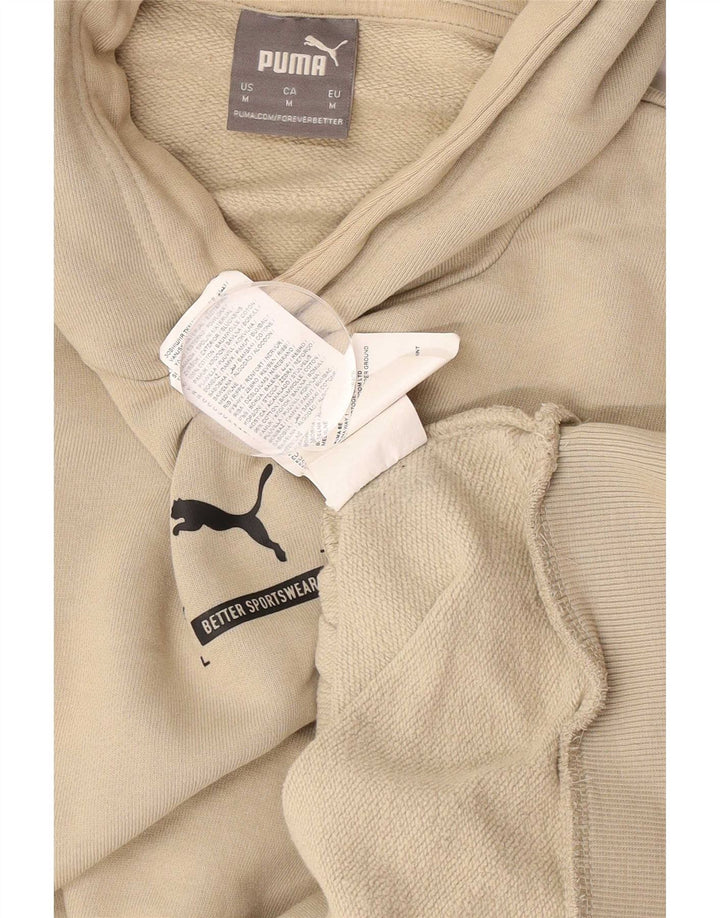 Puma Pull à capuche en coton beige moyen pour homme