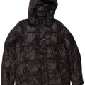 Michael Kors Veste matelassée à capuche pour homme UK 38 Medium Noir Polyester