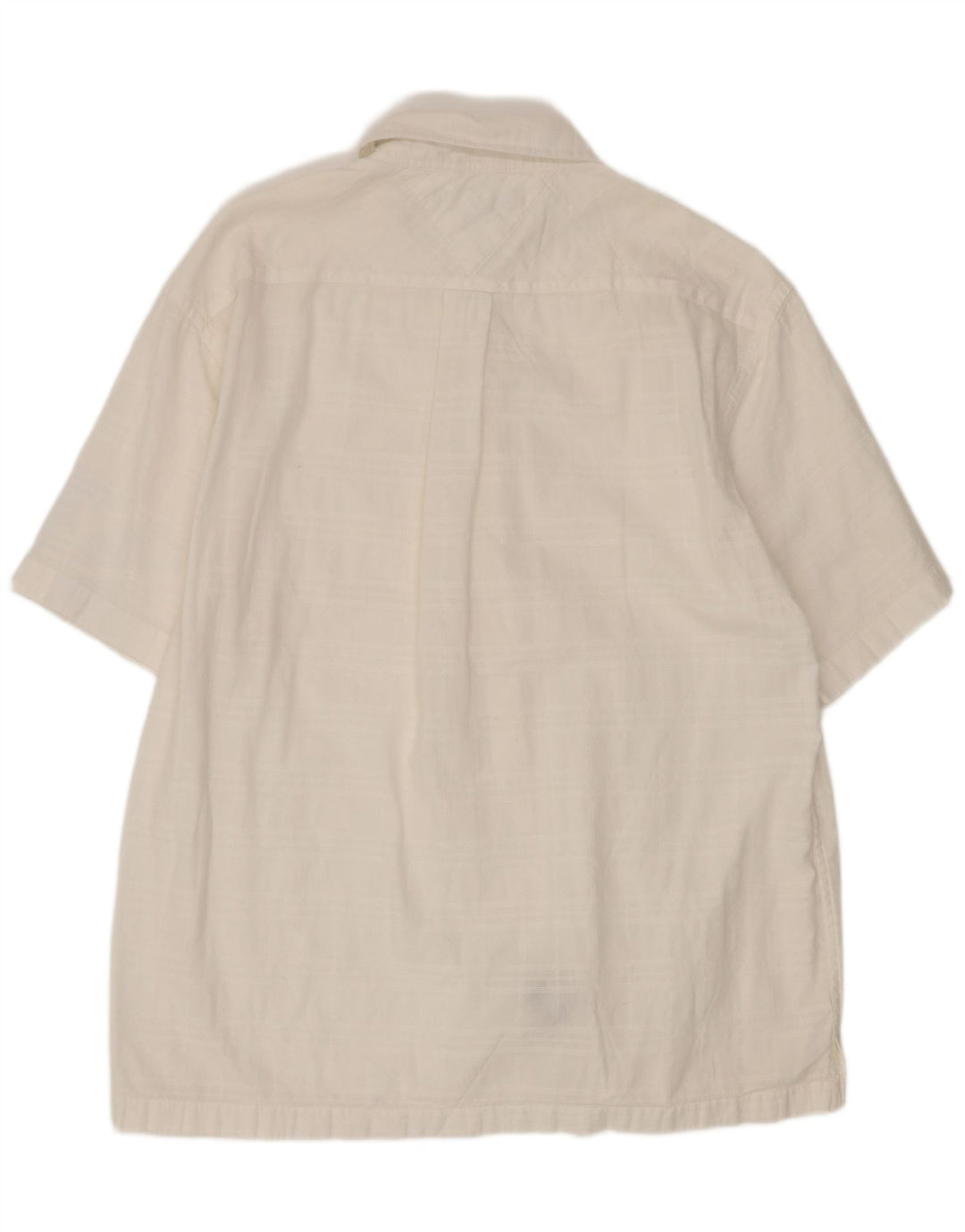 Tommy Hilfiger Chemise à manches courtes homme en coton à carreaux blanc moyen