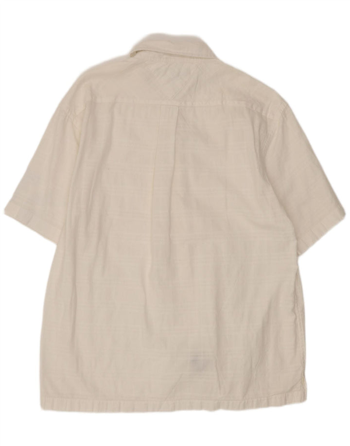 Tommy Hilfiger Chemise à manches courtes homme en coton à carreaux blanc moyen