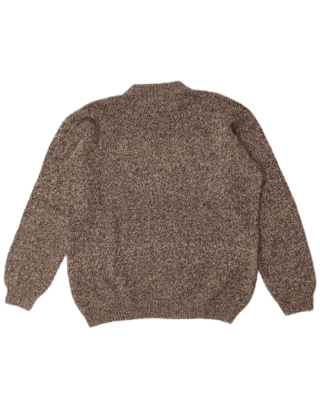 vintage Mens Crew Neck Jumper Pull XL Gris