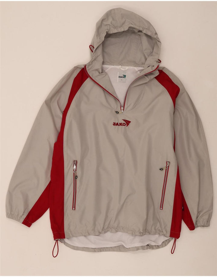 Jako Veste de Pluie à Capuche pour Homme UK 40 Large Gris Colorblock
