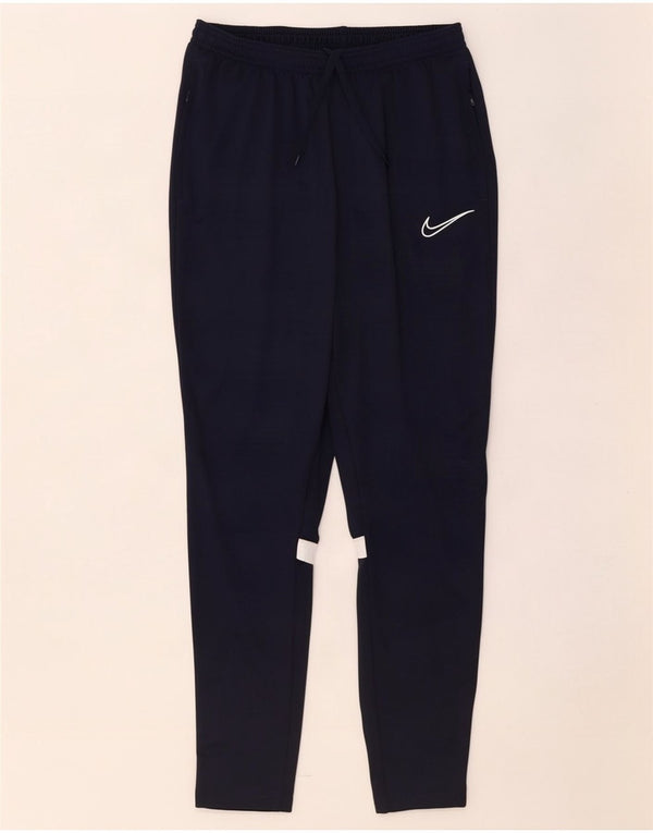 Nike Pantalon de survêtement Dri Fit pour homme Taille L en polyester color block bleu marine