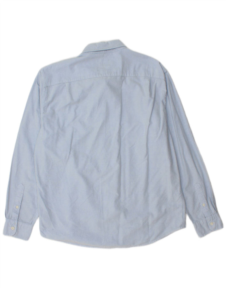 AMERICAN EAGLE Chemise coupe classique pour homme en coton bleu moyen